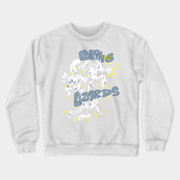 Leaping Lizards Crewneck Sweatshirt by Ninjanese_art